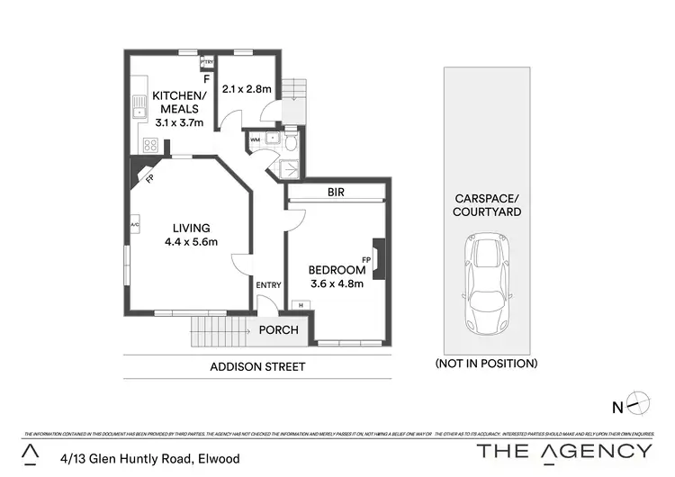 Floorplan of Homely apartment listing, 4/13 Glen Huntly Road, Elwood VIC 3184