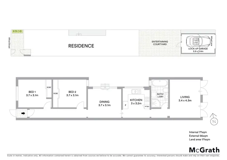 Floorplan of Homely house listing, 43 Alfred Street, Mascot NSW 2020