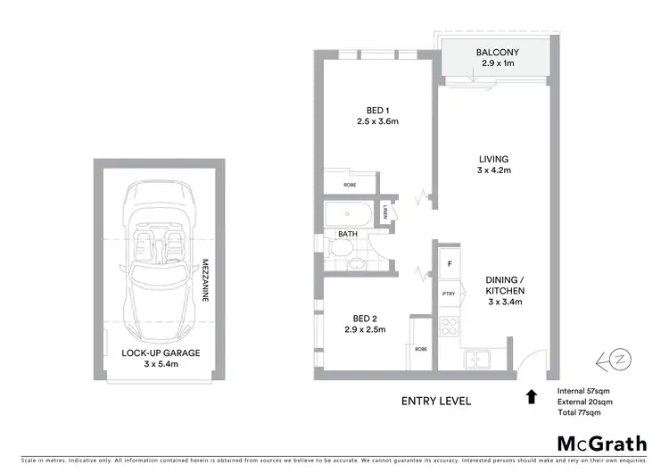 Floorplan of Homely apartment listing, 3/45 Boronia Street, Kensington NSW 2033