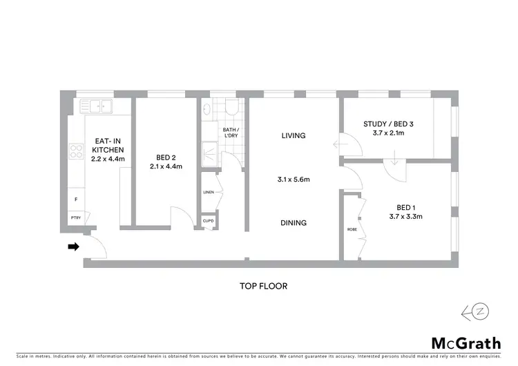 Floorplan of Homely apartment listing, 11/6 Duke Street, Kensington NSW 2033