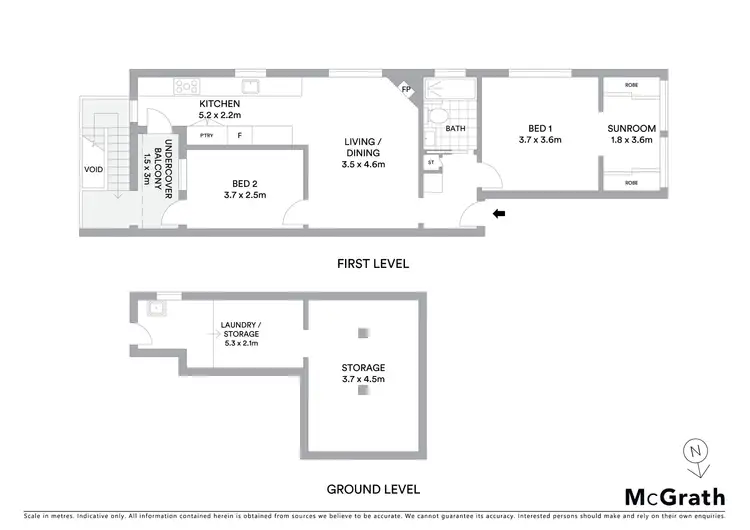Floorplan of Homely apartment listing, 4/50 Wiley Street, Waverley NSW 2024