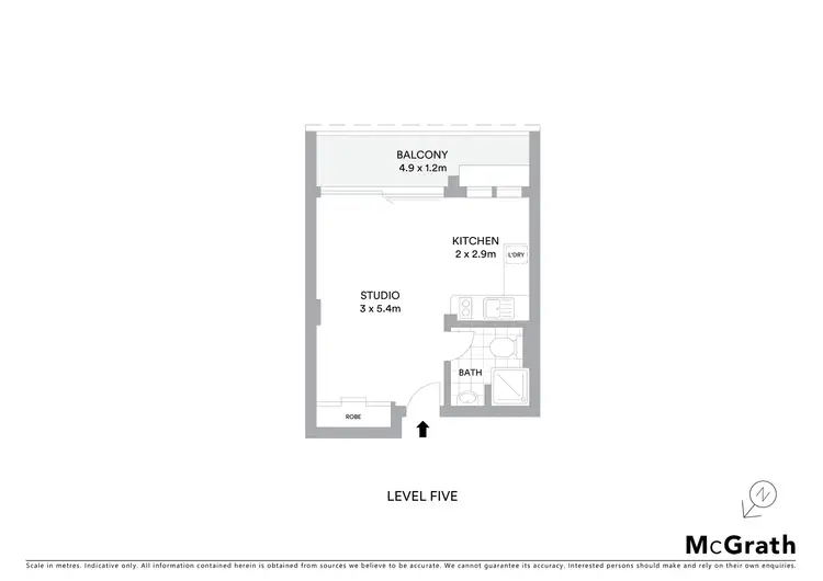 Floorplan of Homely apartment listing, 501/76 Roslyn Gardens, Elizabeth Bay NSW 2011