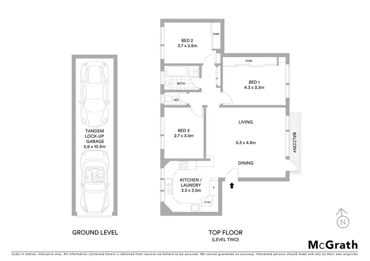 Floorplan of Homely apartment listing, 6/42 Banks Street, Monterey NSW 2217