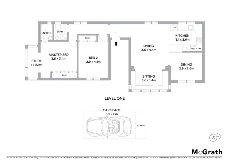 Floorplan of Homely apartment listing, 11/247 Oberon Street, Coogee NSW 2034
