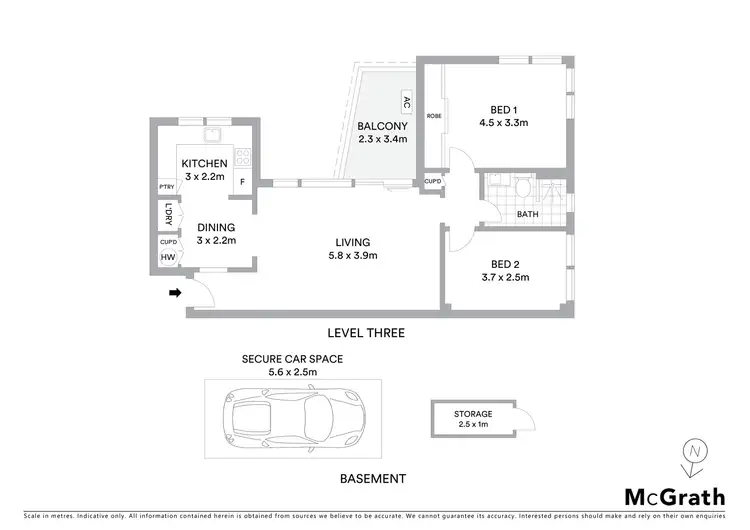 Floorplan of Homely apartment listing, 11/67 Ocean Street, Woollahra NSW 2025