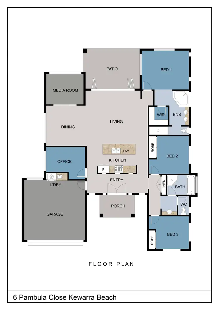 Floorplan of Homely house listing, 6 Pambula Close, Kewarra Beach QLD 4879