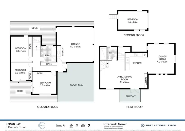 Floorplan of Homely house listing, 3 Daniels Street, Byron Bay NSW 2481