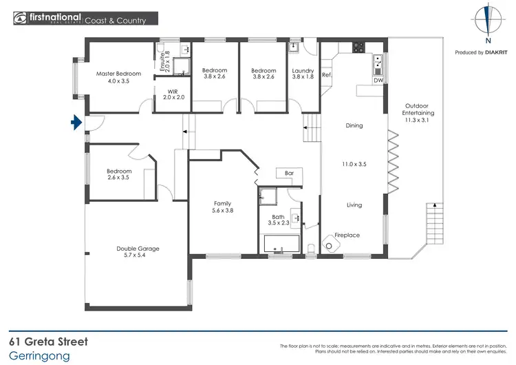 Floorplan of Homely house listing, 61 Greta Street, Gerringong NSW 2534