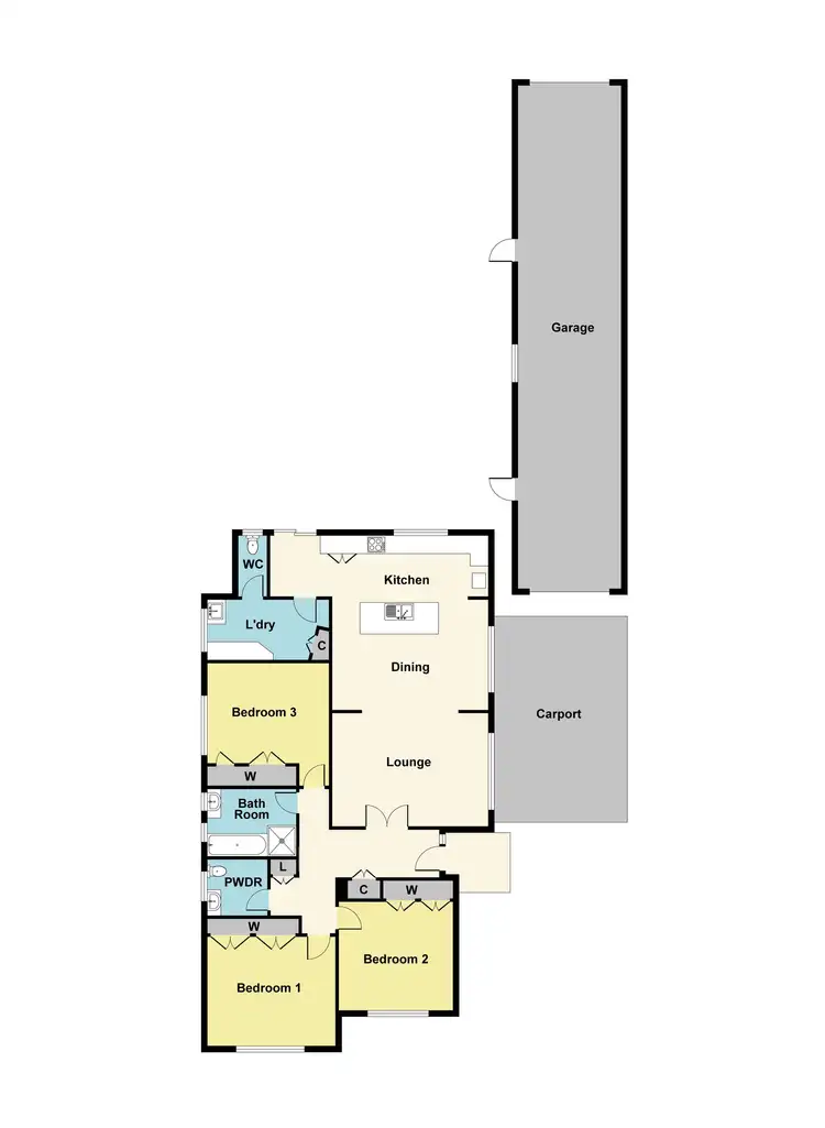 Floorplan of Homely house listing, 115 Avoca Crescent, Maryborough VIC 3465