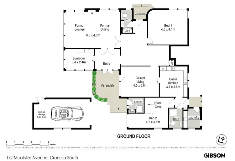 Floorplan of Homely house listing, 1/2 McAlister Avenue, Cronulla NSW 2230