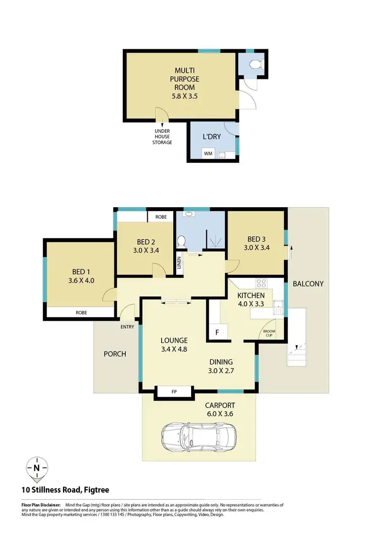 Floorplan of Homely house listing, 10 Stillness Road, Figtree NSW 2525
