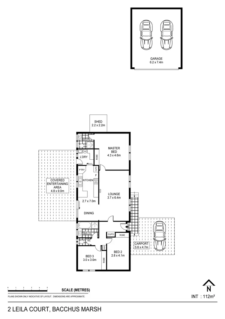 Floorplan of Homely house listing, 2 Leila Court, Bacchus Marsh VIC 3340