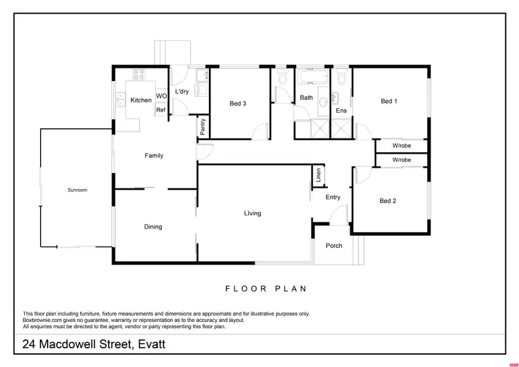 Floorplan of Homely house listing, 24 Macdowell Street, Evatt ACT 2617