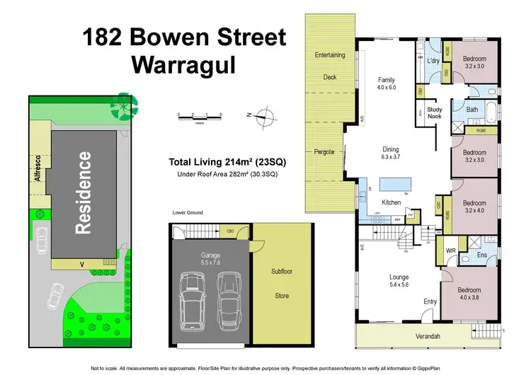 Floorplan of Homely house listing, 182 Bowen Street, Warragul VIC 3820