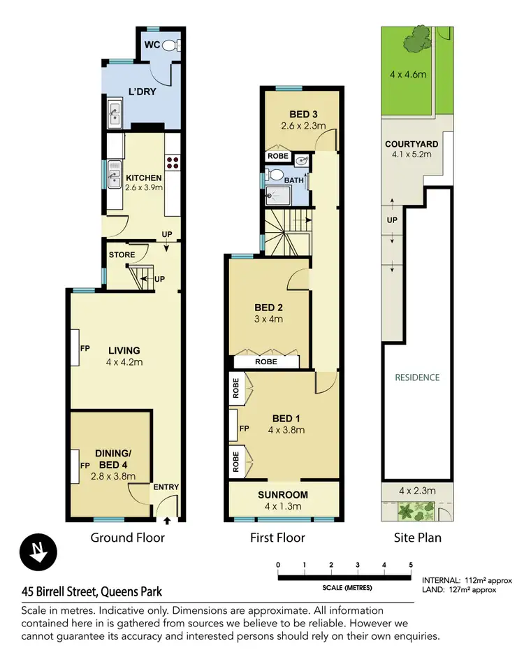 Floorplan of Homely house listing, 45 Birrell Street, Queens Park NSW 2022