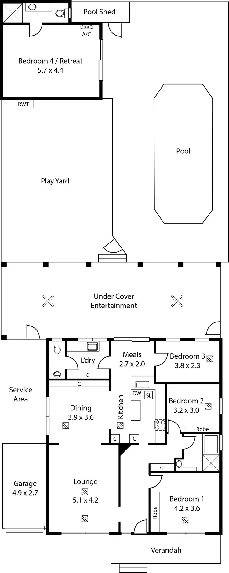 Floorplan of Homely house listing, 28 Devereux Road, Hazelwood Park SA 5066
