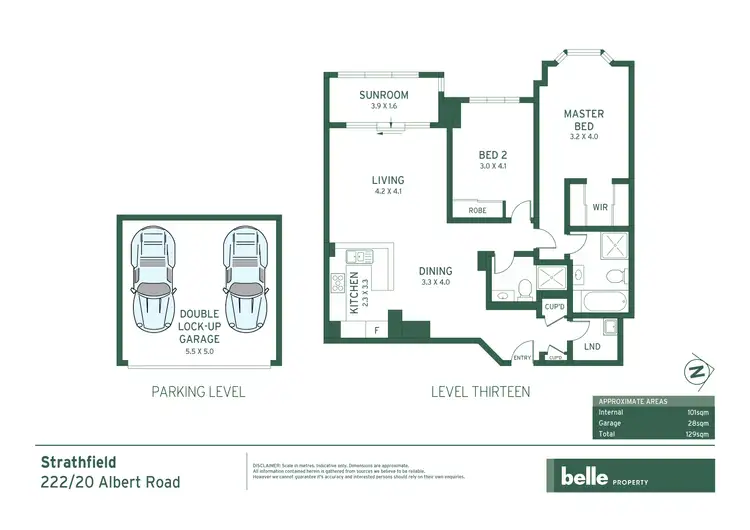Floorplan of Homely apartment listing, 222/20-34 Albert Road, Strathfield NSW 2135