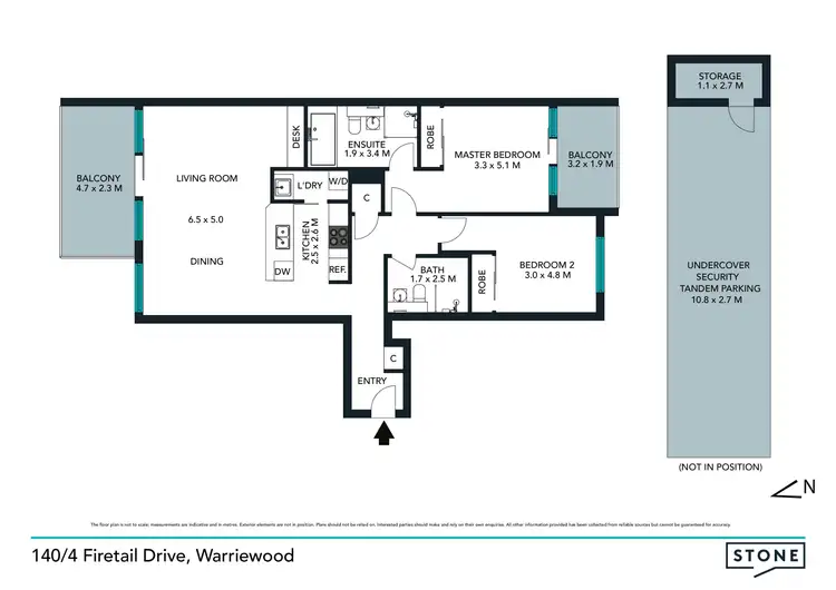 Floorplan of Homely apartment listing, 140/4 Firetail Drive, Warriewood NSW 2102