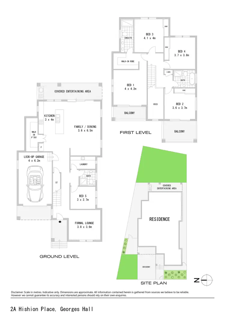 Floorplan of Homely house listing, 2a Hishion Place, Georges Hall NSW 2198