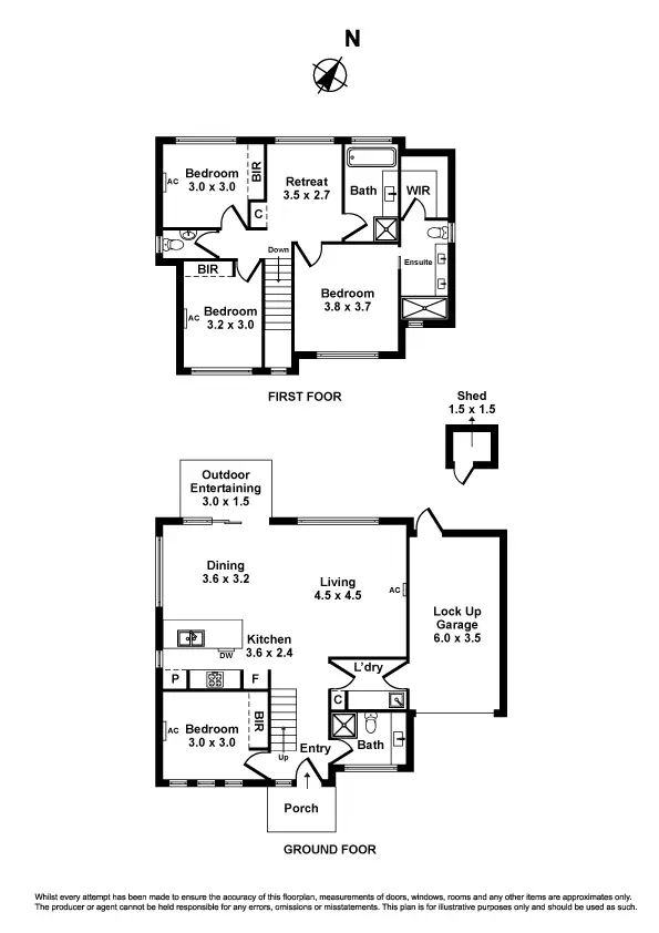 Floorplan of Homely townhouse listing, 5 Swallow Street, Altona VIC 3018