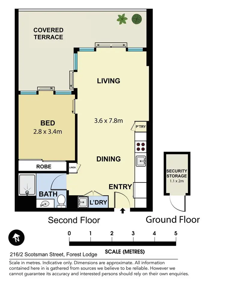 Floorplan of Homely apartment listing, 216/2 Scotsman Street, Forest Lodge NSW 2037