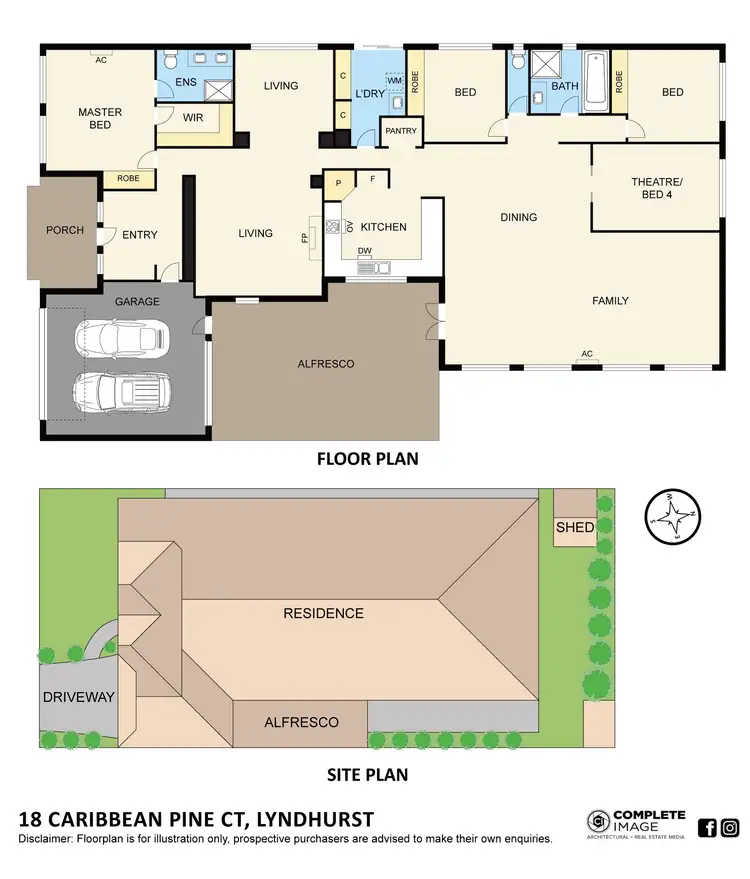 Floorplan of Homely house listing, 18 Caribbean Pine Court, Lyndhurst VIC 3975
