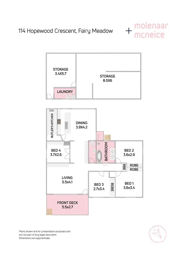 Floorplan of Homely house listing, 114 Hopewood Crescent, Fairy Meadow NSW 2519
