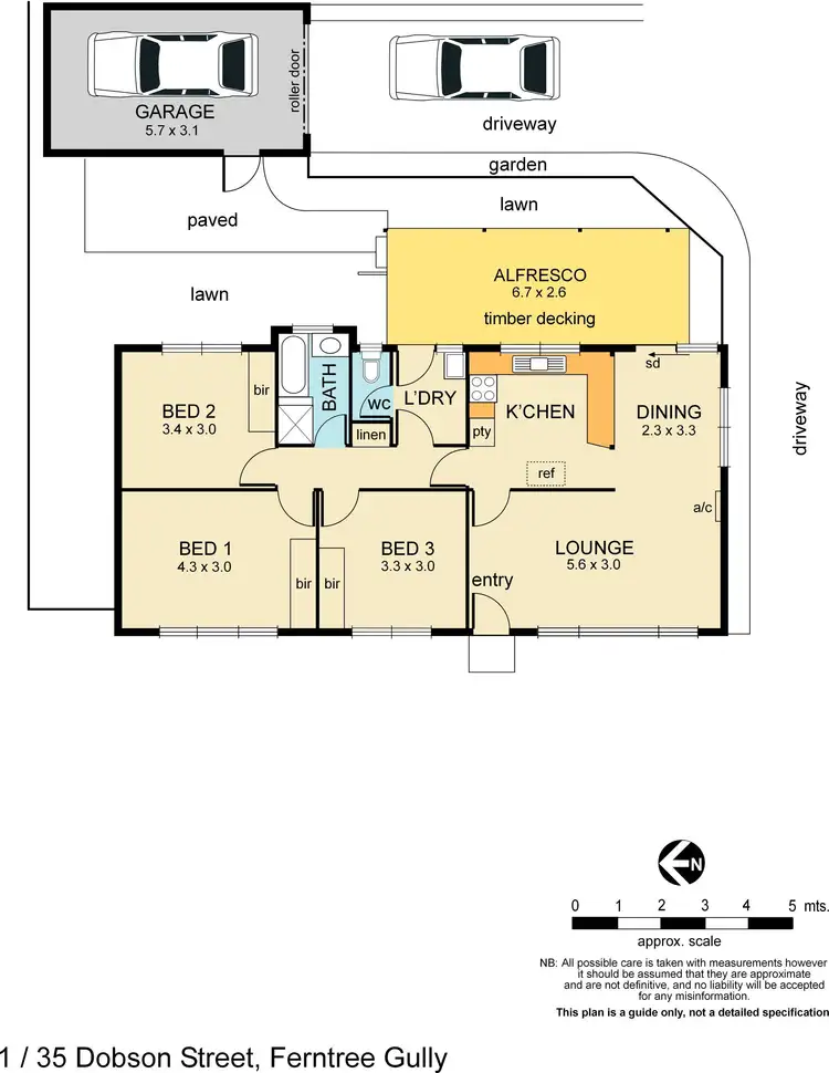 Floorplan of Homely unit listing, 1/35 Dobson Street, Ferntree Gully VIC 3156
