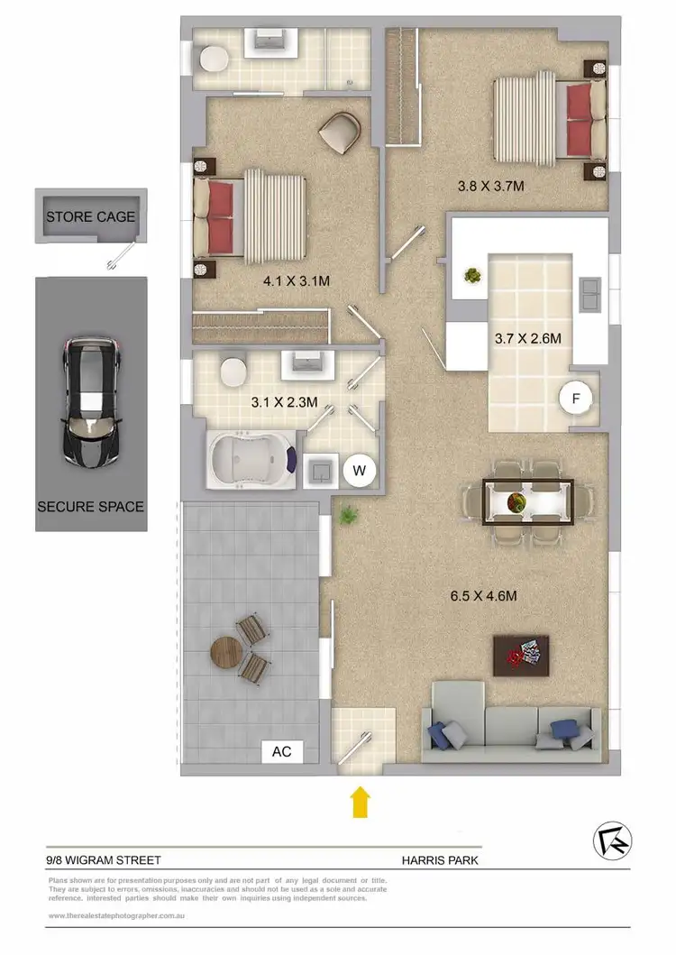 Floorplan of Homely apartment listing, 9/8 Wigram Street, Harris Park NSW 2150