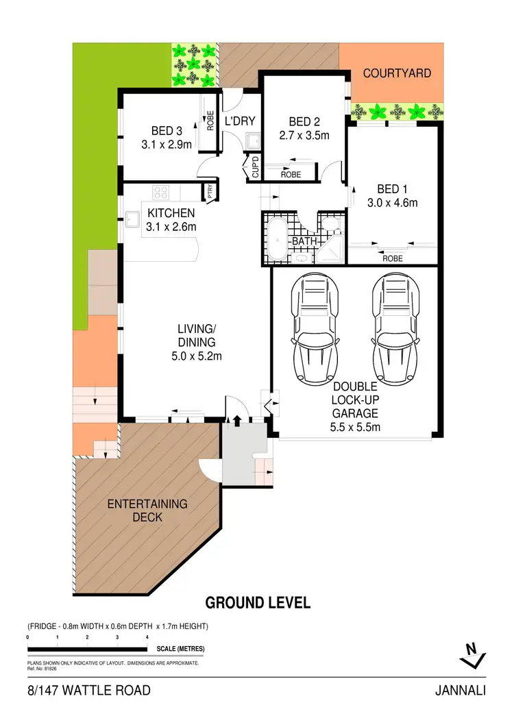 Floorplan of Homely villa listing, 8/147 Wattle Road, Jannali NSW 2226