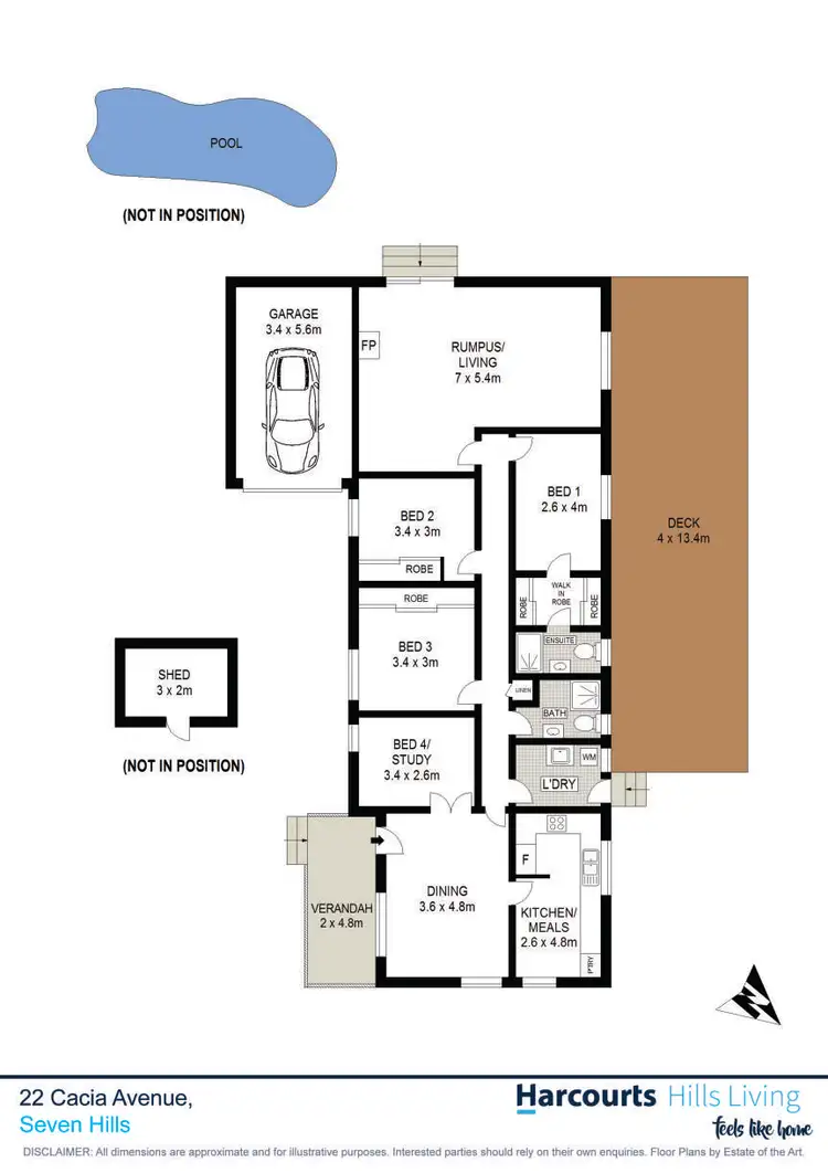 Floorplan of Homely house listing, 22 Cacia Avenue, Seven Hills NSW 2147