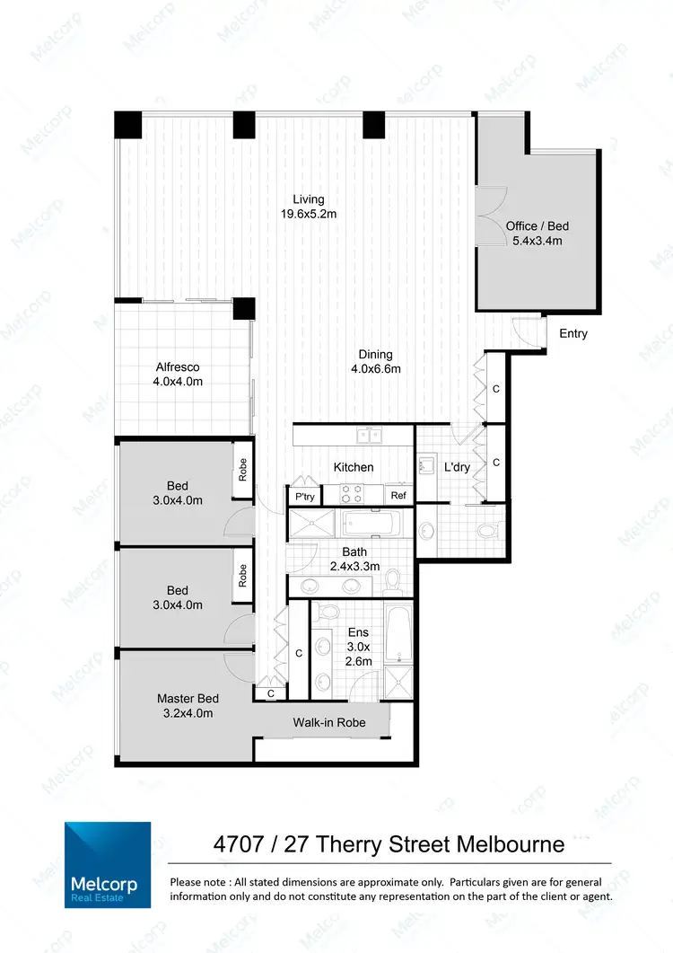 Floorplan of Homely apartment listing, 4707/27 Therry Street, Melbourne VIC 3000