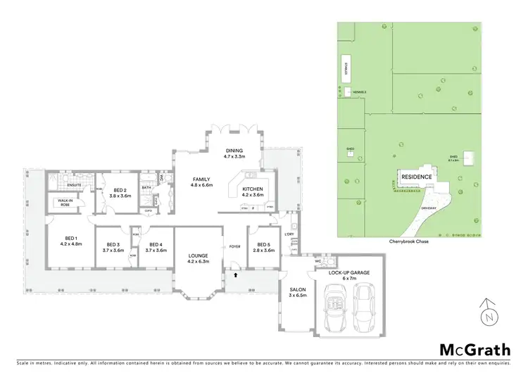 Floorplan of Homely rural property listing, 51-55 Cherrybrook Chase, Londonderry NSW 2753
