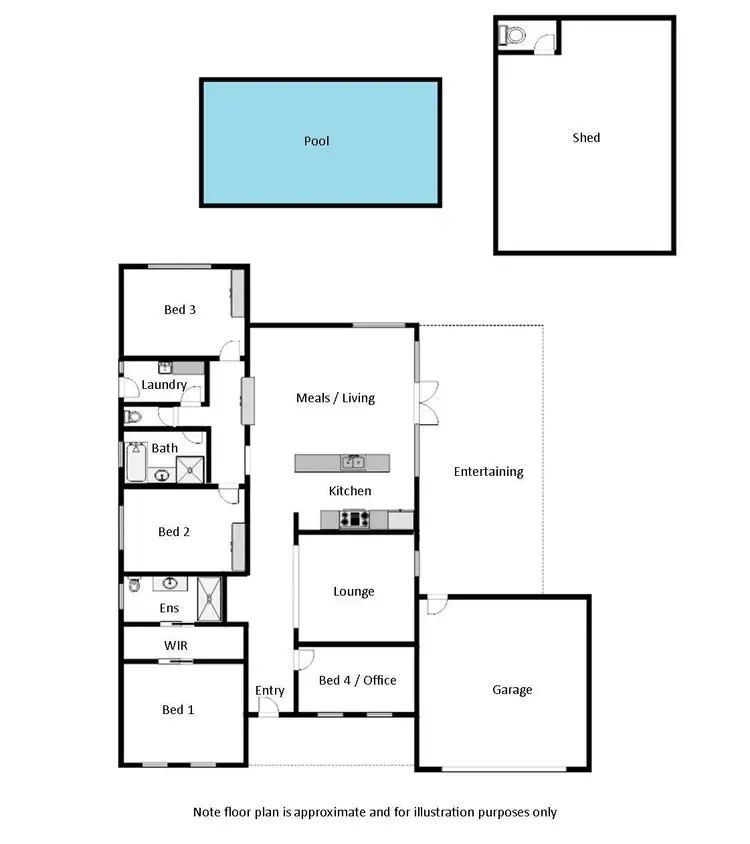 Floorplan of Homely house listing, 131 Dyar Avenue, Mildura VIC 3500