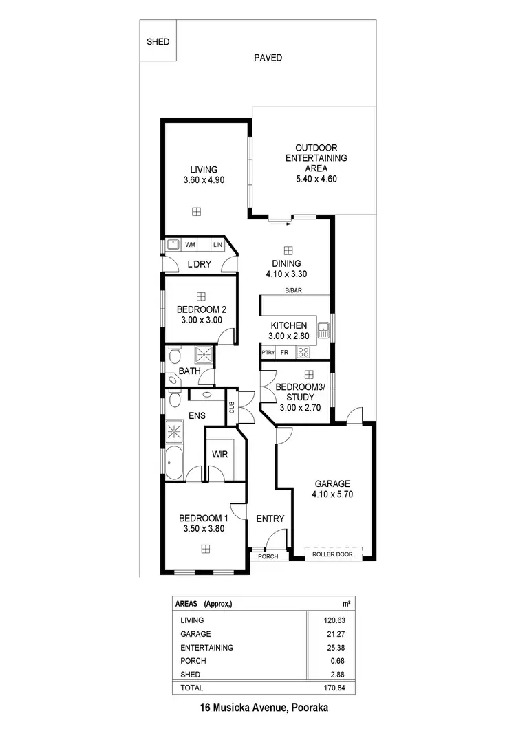 Floorplan of Homely house listing, 16 Musicka Avenue, Pooraka SA 5095
