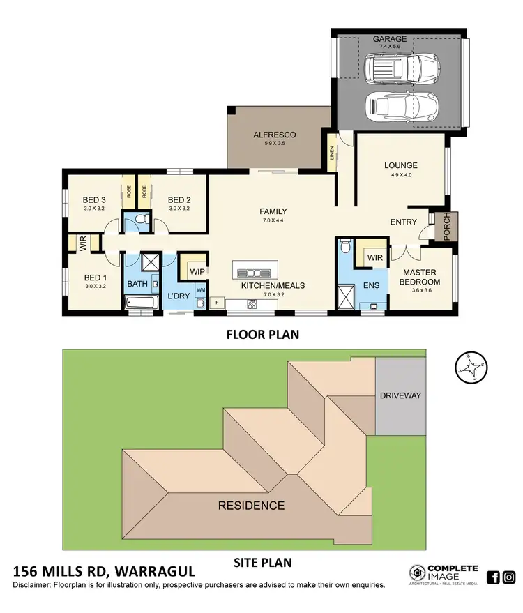 Floorplan of Homely house listing, 156 Mills Road, Warragul VIC 3820