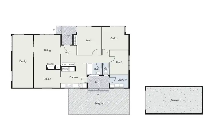 Floorplan of Homely house listing, 77 Buxton Street, Deakin ACT 2600