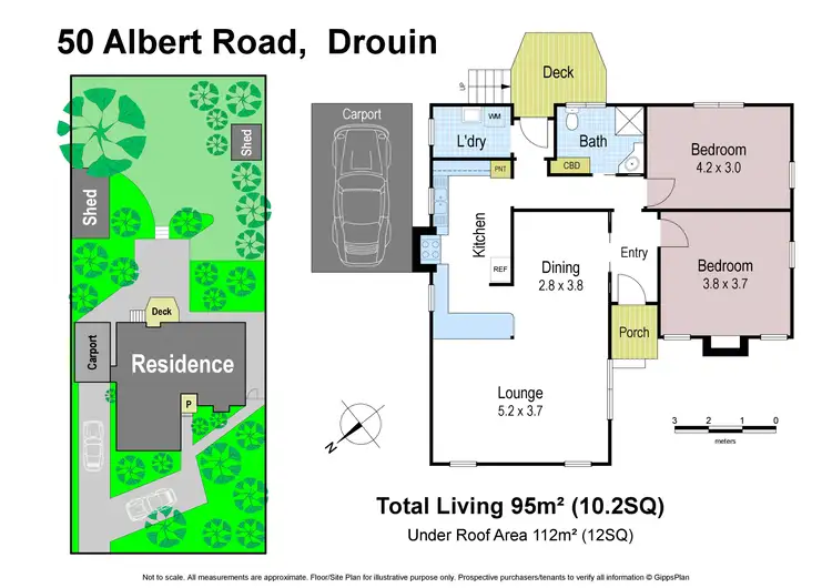 Floorplan of Homely house listing, 50 Albert Road, Drouin VIC 3818