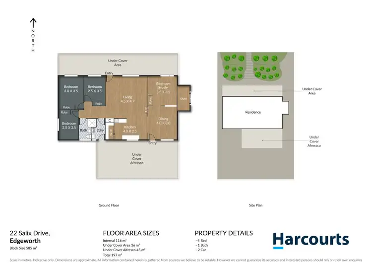 Floorplan of Homely house listing, 22 Salix Drive, Edgeworth NSW 2285