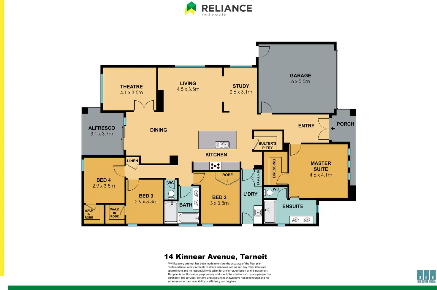 Floorplan of Homely house listing, 14 Kinnear Avenue, Tarneit VIC 3029