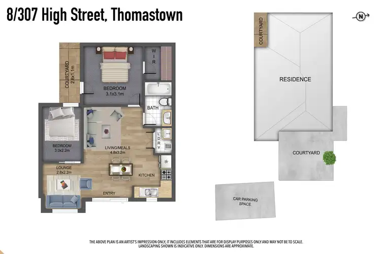 Floorplan of Homely unit listing, 8/307 High Street, Thomastown VIC 3074