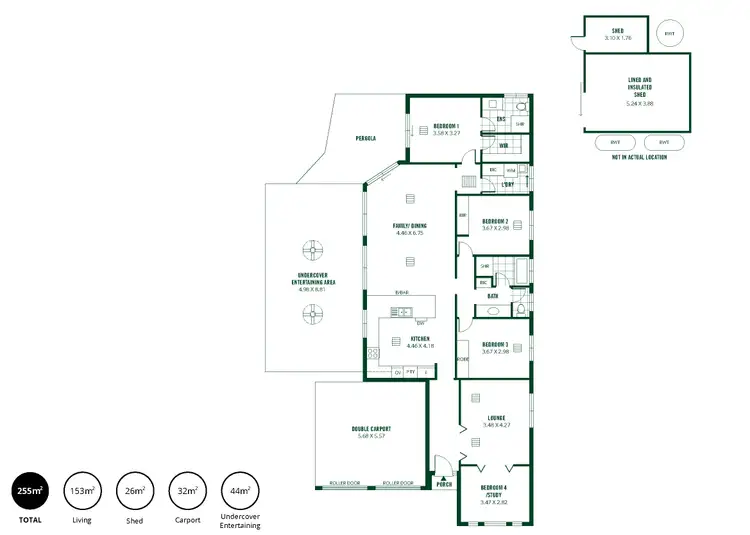 Floorplan of Homely house listing, 100 Grevillea Way, Woodside SA 5244