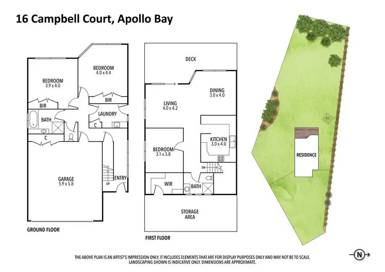 Floorplan of Homely house listing, 16 Campbell Court, Apollo Bay VIC 3233