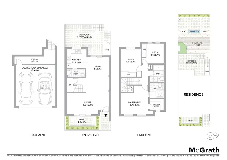 Floorplan of Homely townhouse listing, 12/395 Port Hacking Road, Caringbah NSW 2229