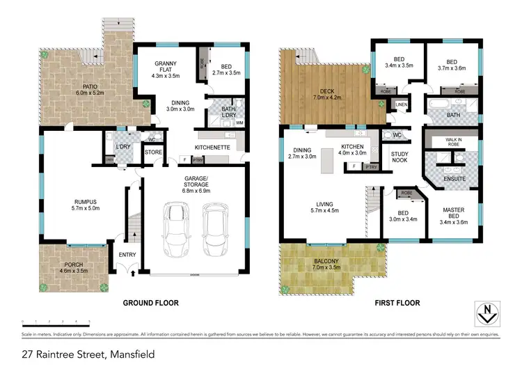Floorplan of Homely house listing, 27 Raintree Street, Mansfield QLD 4122