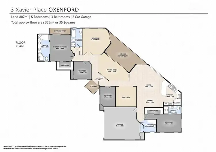 Floorplan of Homely house listing, 3 Xavier Place, Oxenford QLD 4210