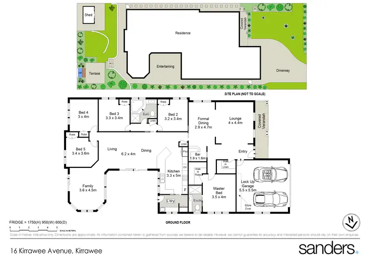 Floorplan of Homely house listing, 16 Kirrawee Avenue, Kirrawee NSW 2232