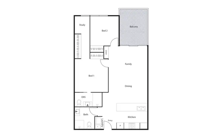 Floorplan of Homely apartment listing, 51/1 Limburg Way, Greenway ACT 2900