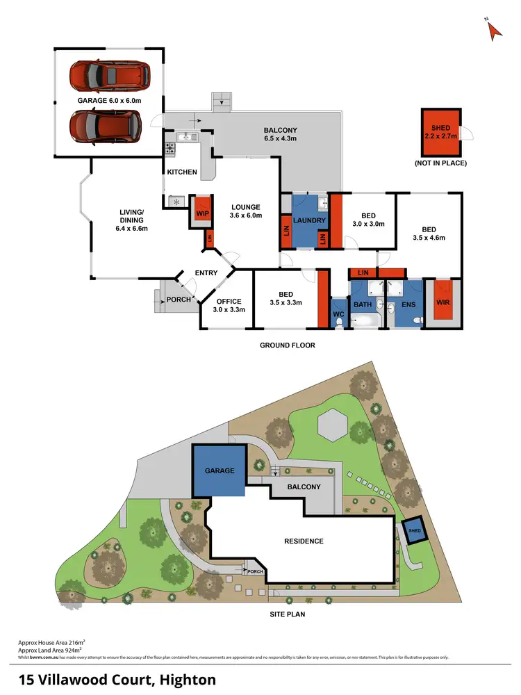 Floorplan of Homely house listing, 15 Villawood Court, Highton VIC 3216