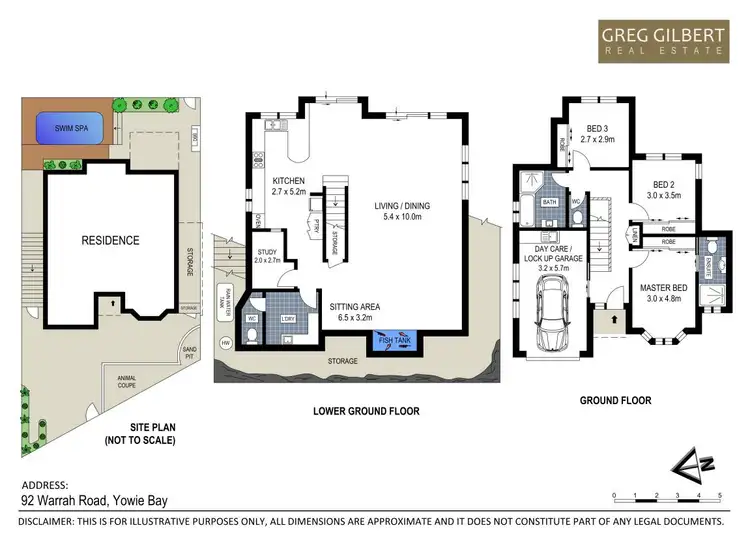 Floorplan of Homely townhouse listing, 92 Warrah Road, Yowie Bay NSW 2228